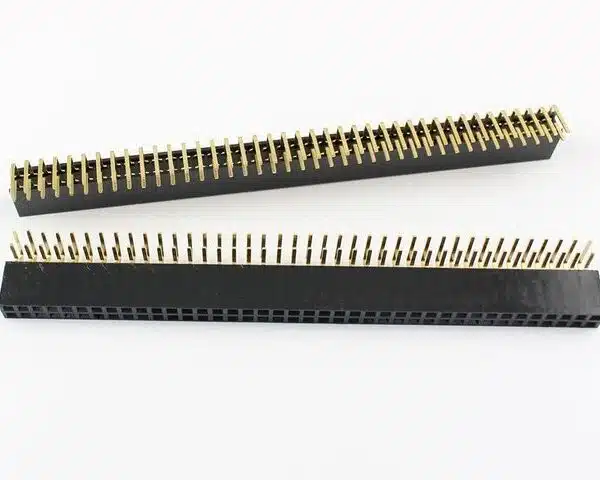 2x40 Female Pin Header 2.54mm Right Angle