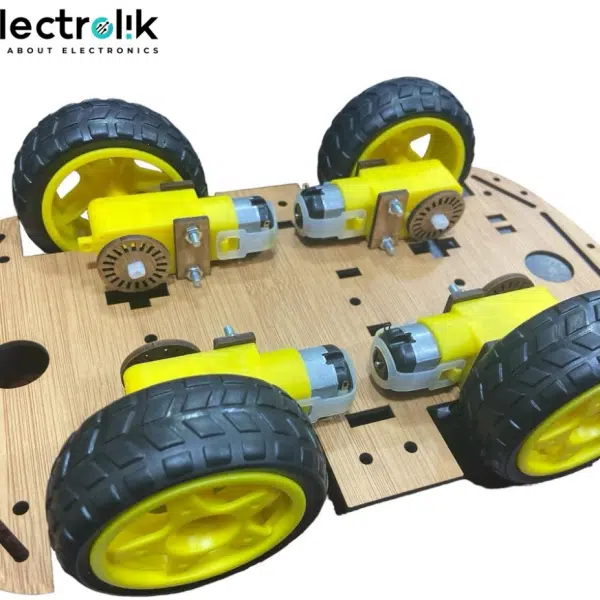 4WD MDF Robot Chassis