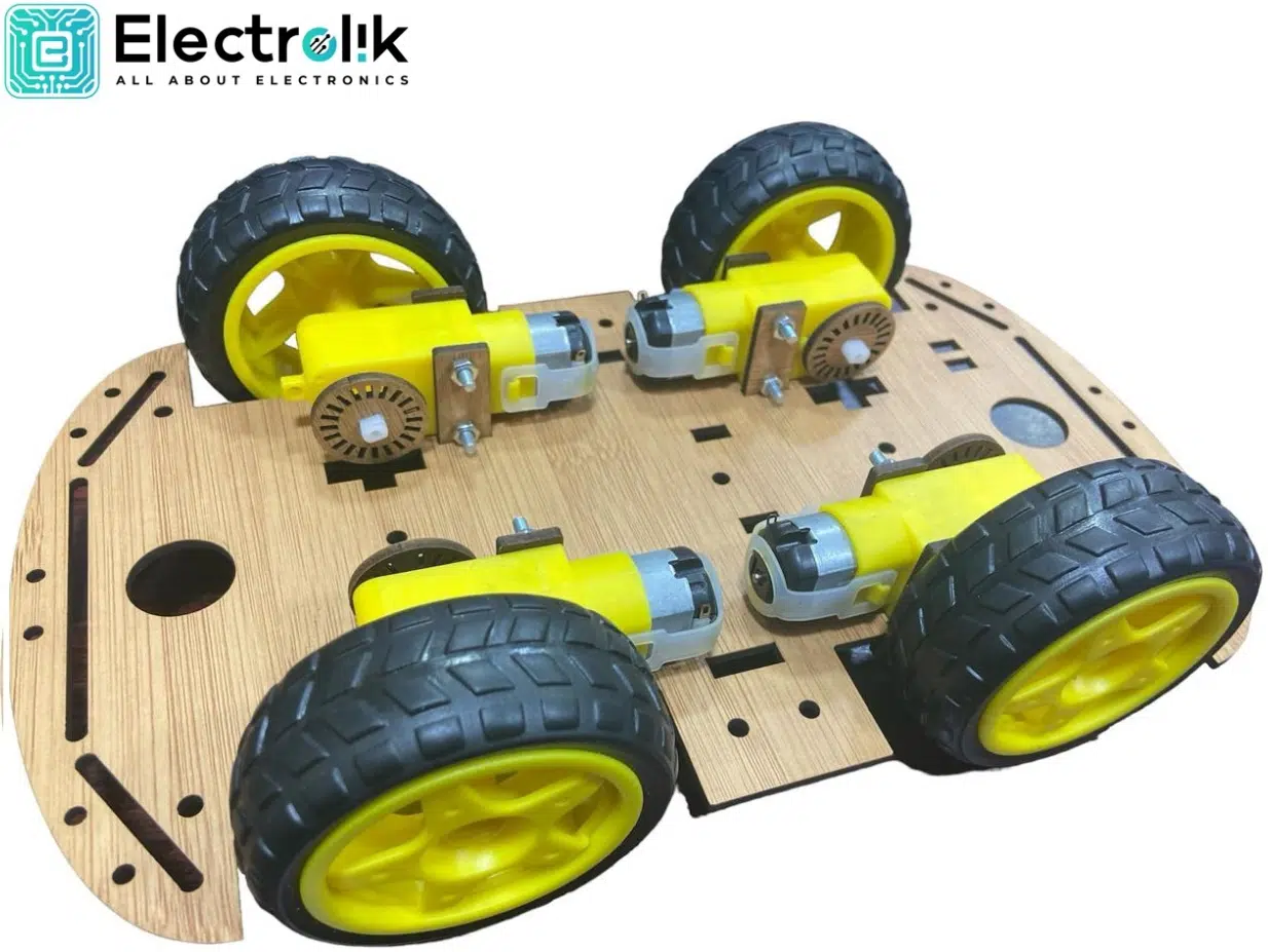 4WD MDF Robot Chassis