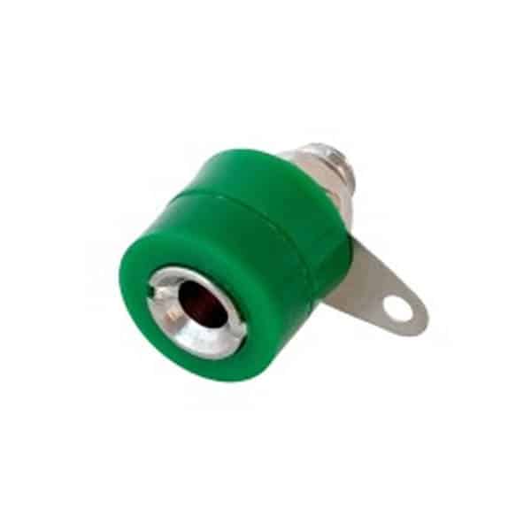 Banana Plug - Short - 4 mm - Female Green Color Banana Plug - Short - 4 mm - Female Green Color - Image 1