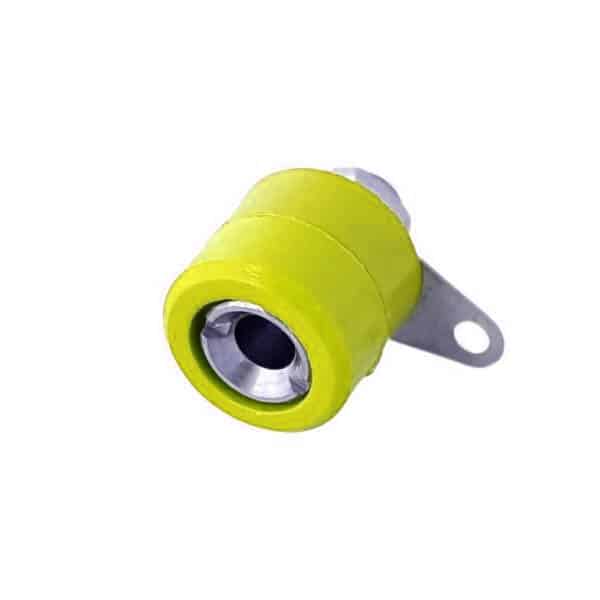 Banana Plug - Short - 4 mm - Female Yellow Color Banana Plug - Short - 4 mm - Female Yellow Color - Image 1