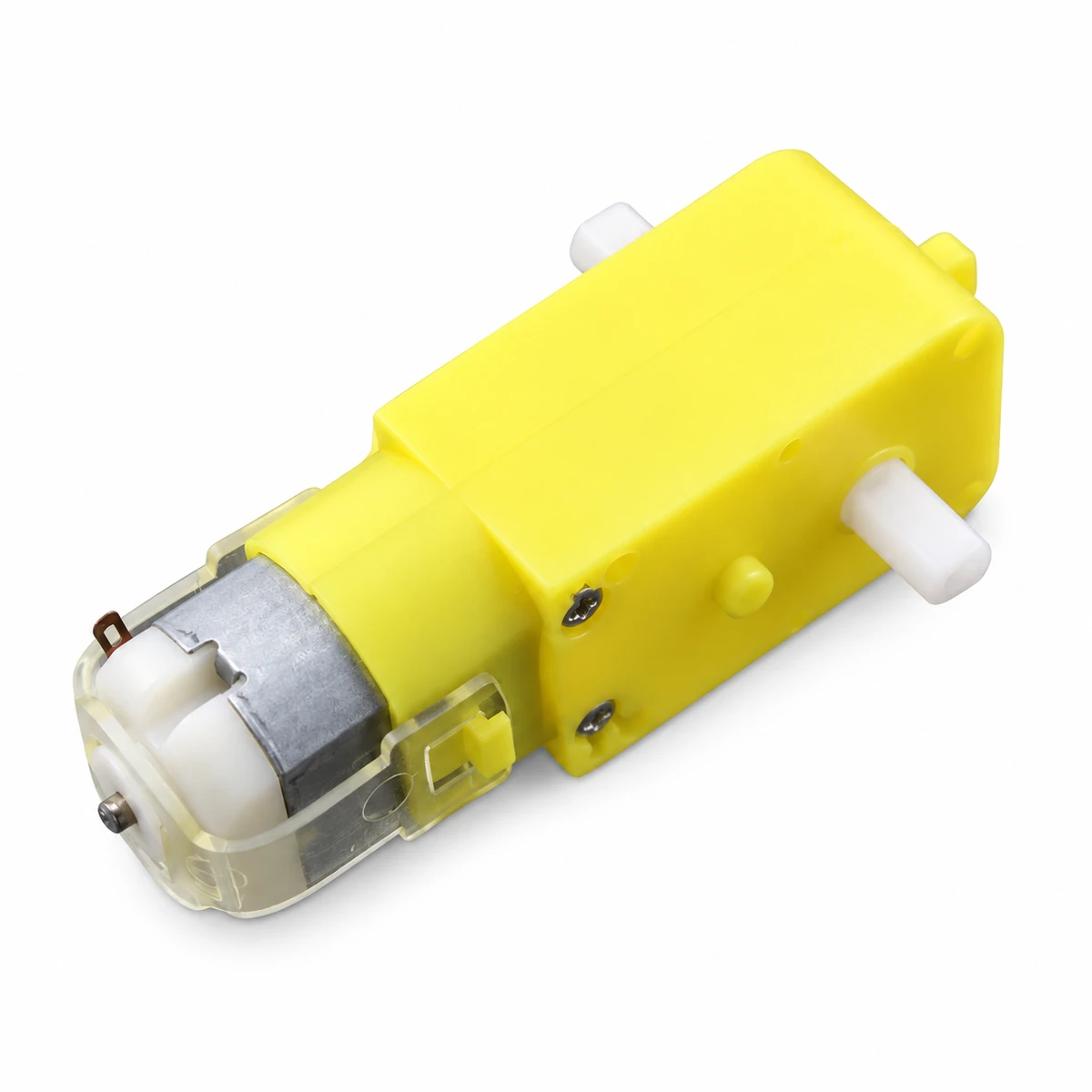 dc-geared-motor Robot Smart Car DC Geared Motor Dual Shaft 3:12VDC 450RPM - Image 1