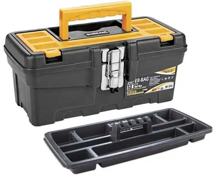 Metal Lock Tool Box 13 Inch