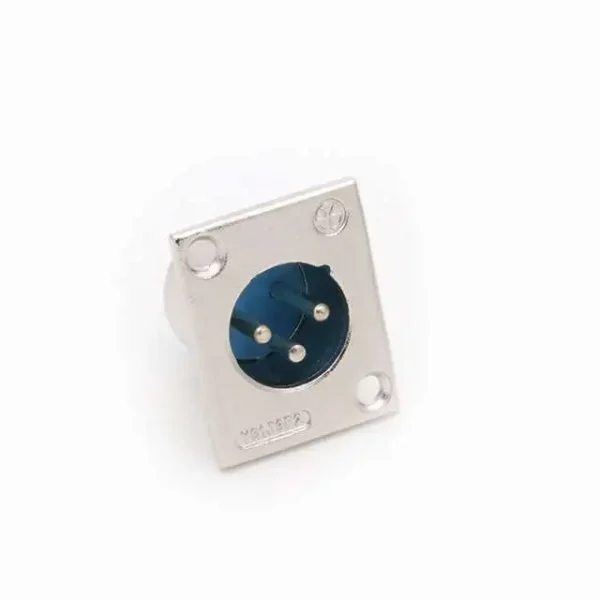 XLR Connector Metal Panel Mounted 3Pin Male