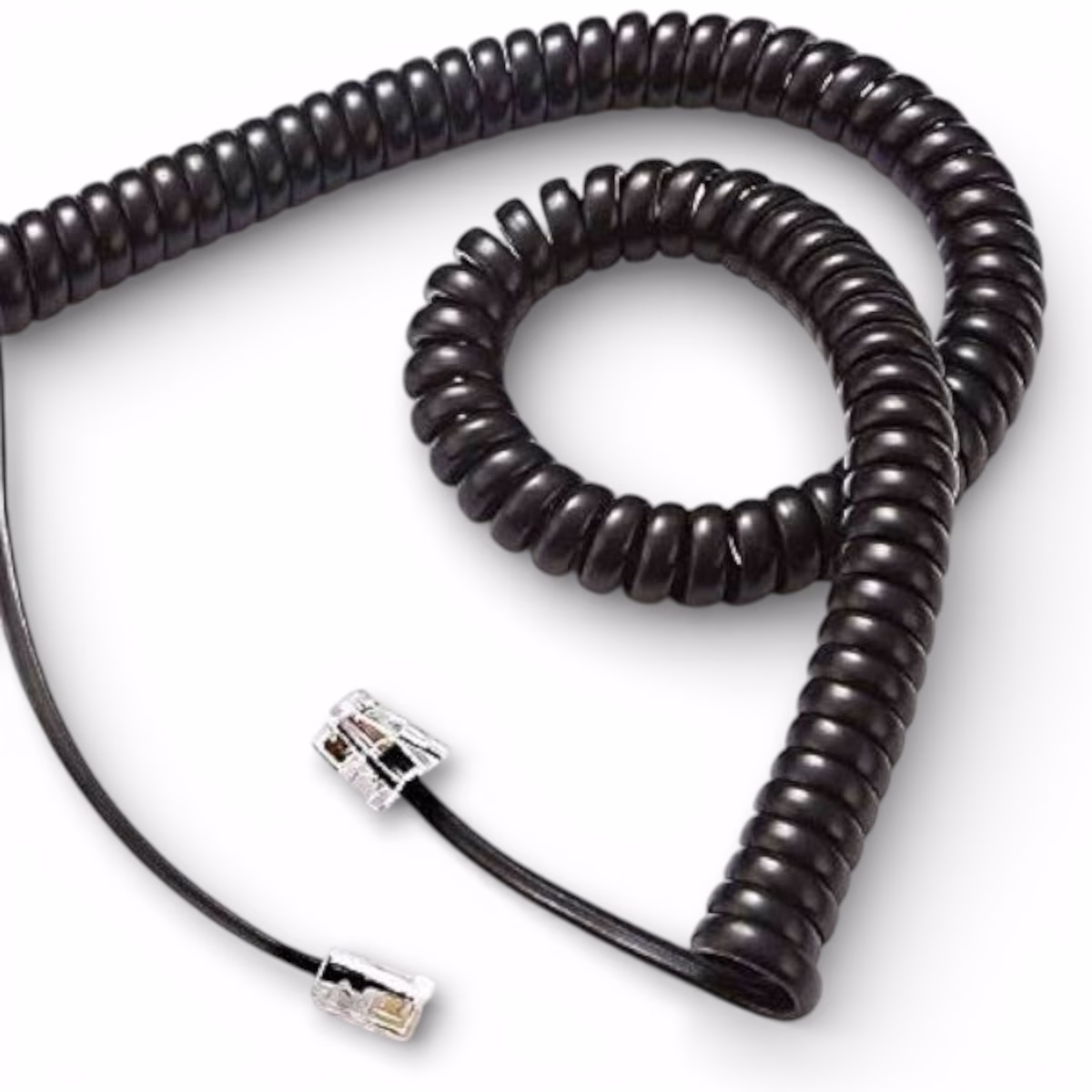 Telephone Line Extension Cord Black 4 cm electrolik Telephone Line Extension Cord Black 4 cm electrolik