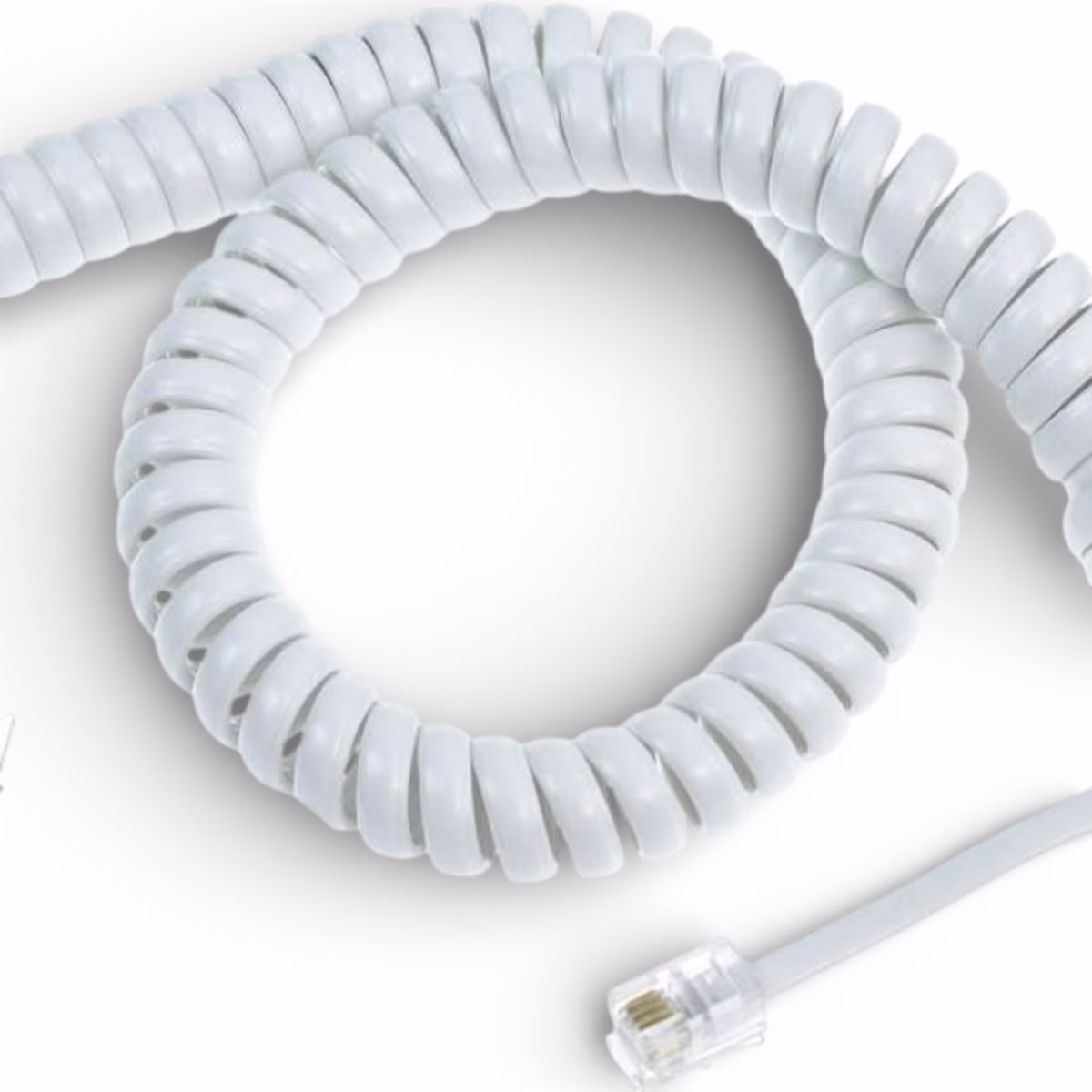 Telephone Line Extension Cord white, electrolik