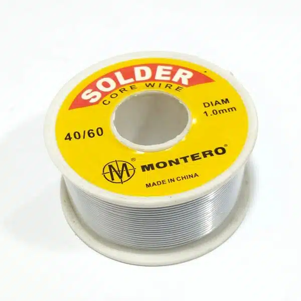 Solder Wire 100gm sn40/pd60 – 1.0mm (YELLOW)