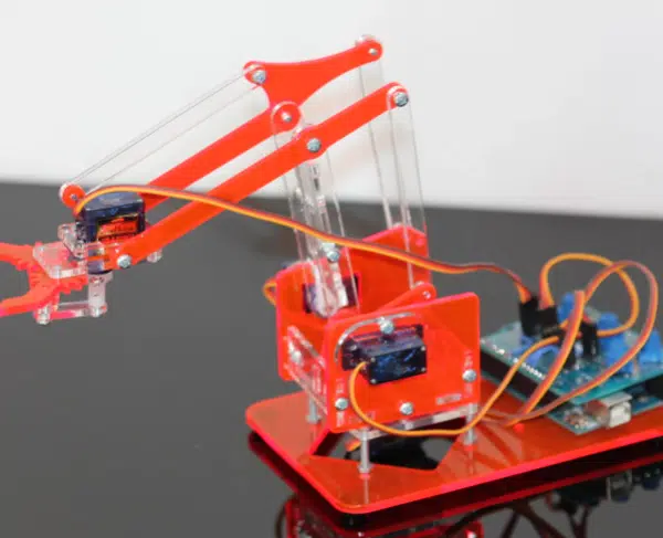 Acrylic Robot Arm Red