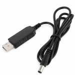 USB Power Cable to Male Adapter Jack 5V to 12V