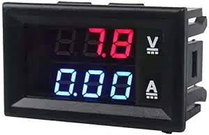 Mini Digital Voltmeter DC 100V 10A with 0.28 inch Blue