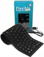 Flexible-USB Waterproof Keyboard Silicone Gel Wired Arabic and English