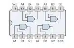 IC 7400 Quad 2 input NAND Gate DIP-14