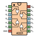 4001 Quad 2-Input NOR Gate - Image 2
