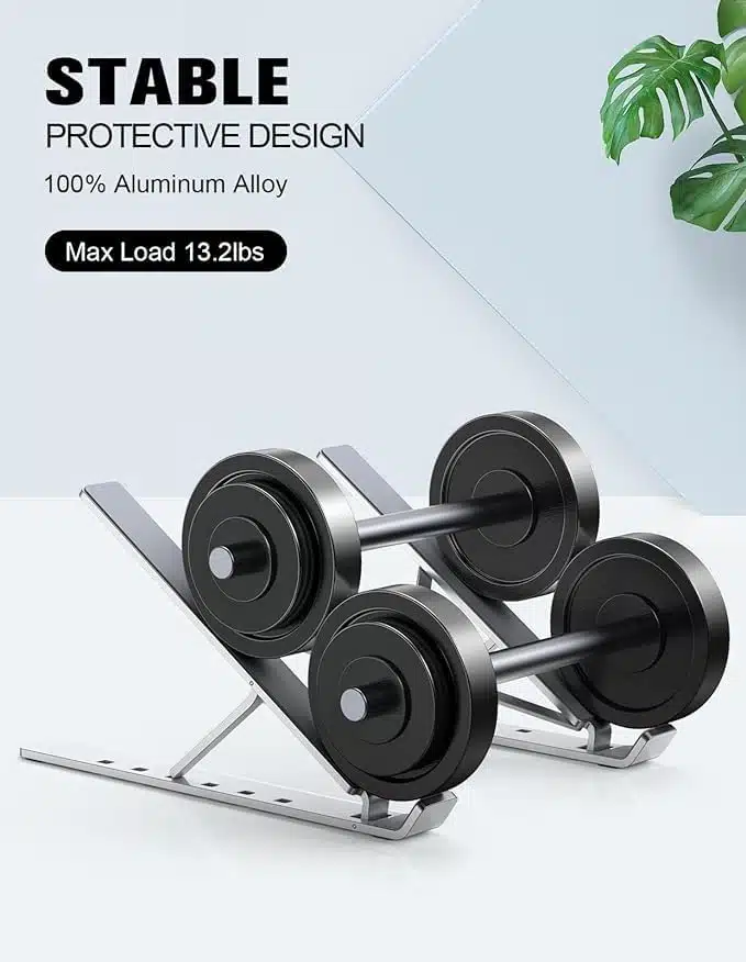 Aluminum Portable Cooling Stand Silver