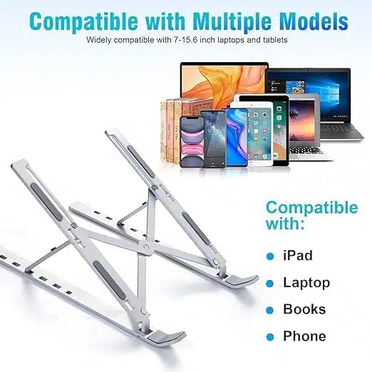 Aluminum Portable Cooling Stand Silver