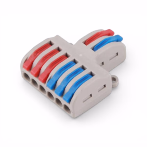 WAGO Connector SPL-62 Push-In Terminals for Cable Connection 2 In 6 Out Electrolik