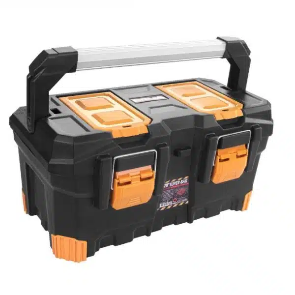 Black-Aluminum Handle Tool Box