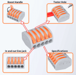 WAGO Connector PCT-215 Push-In Terminals for Cable Connection 5 Pin - Image 3