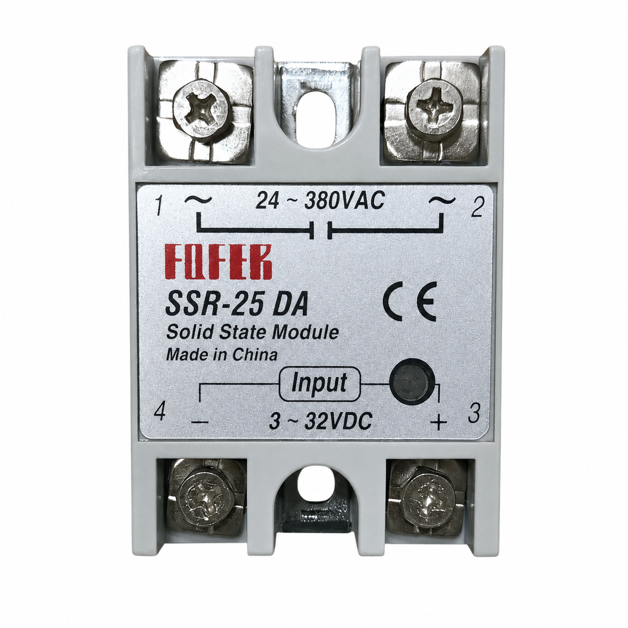 Solid State Relay 3V~32V DC to AC 24V~380V SSR-25 DA 25A