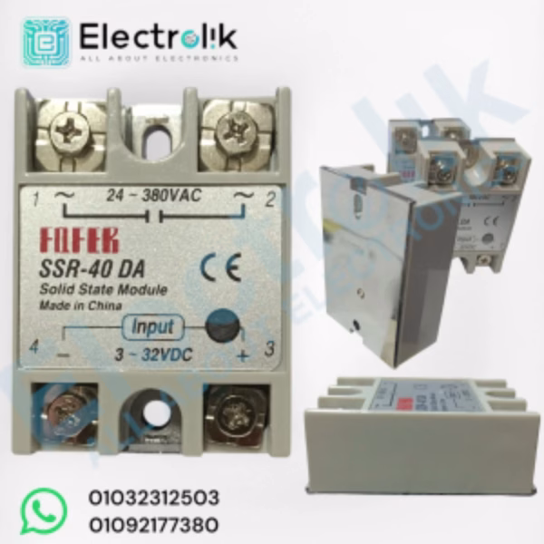 Solid State Relay 3V~32V DC to AC 24V~380V SSR-40 DA 40A Electrolik
