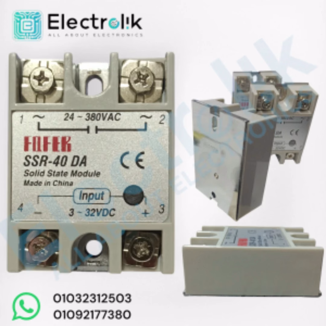 Solid State Relay 3V~32V DC to AC 24V~380V SSR-40 DA 40A Electrolik