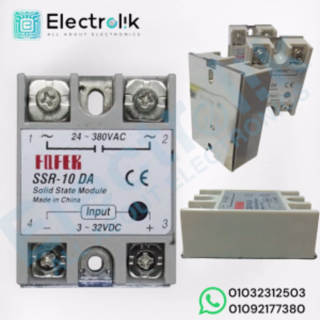 Solid State Relay 3V~32V DC to AC 24V~380V SSR-10 DA 10A Electrolik