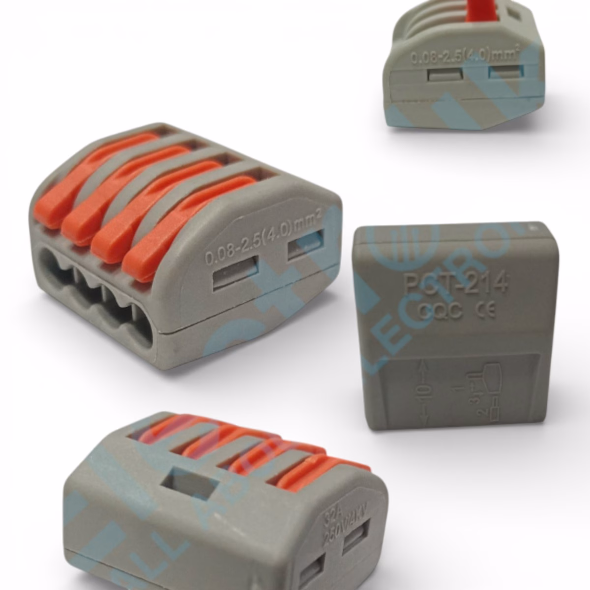 WAGO Connector PCT-214 Push-In Terminals for Cable Connection 4 Pin Electrolik