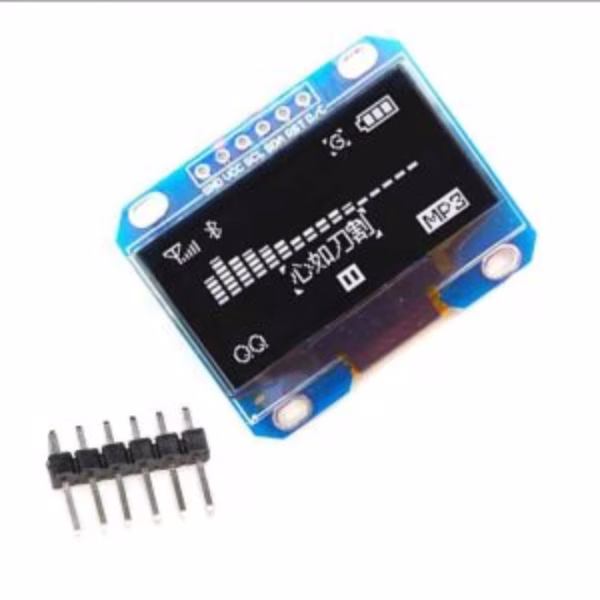 OLED Display SPI 6 Pin 1.3″ 128×64 – Unsoldered White Electrolik