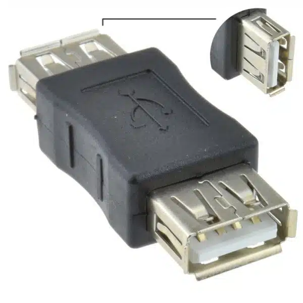 USB-A Female to Female Coupler