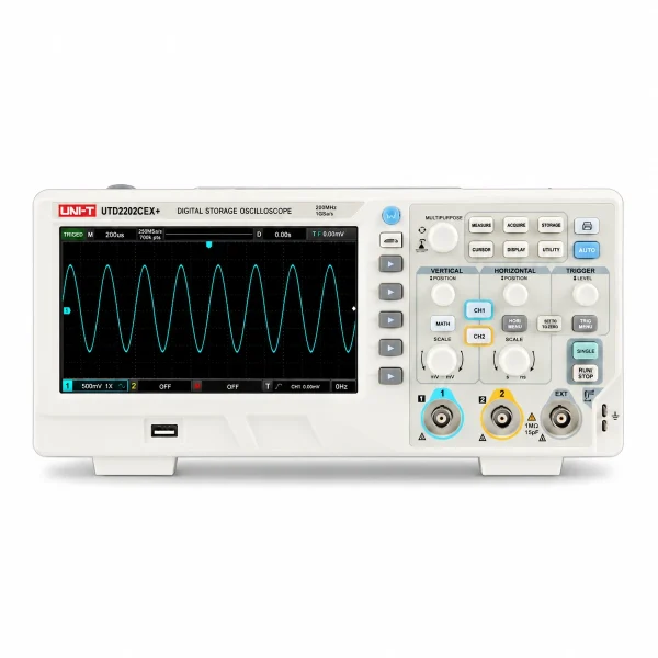 UNI-T UTD2202CEX+ Digital Storage Oscilloscope 200MHz 2 Channel