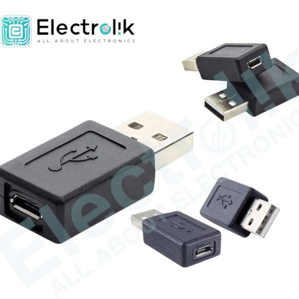 USB A Male to Mini USB Female Adapter (Black) Y6V8)