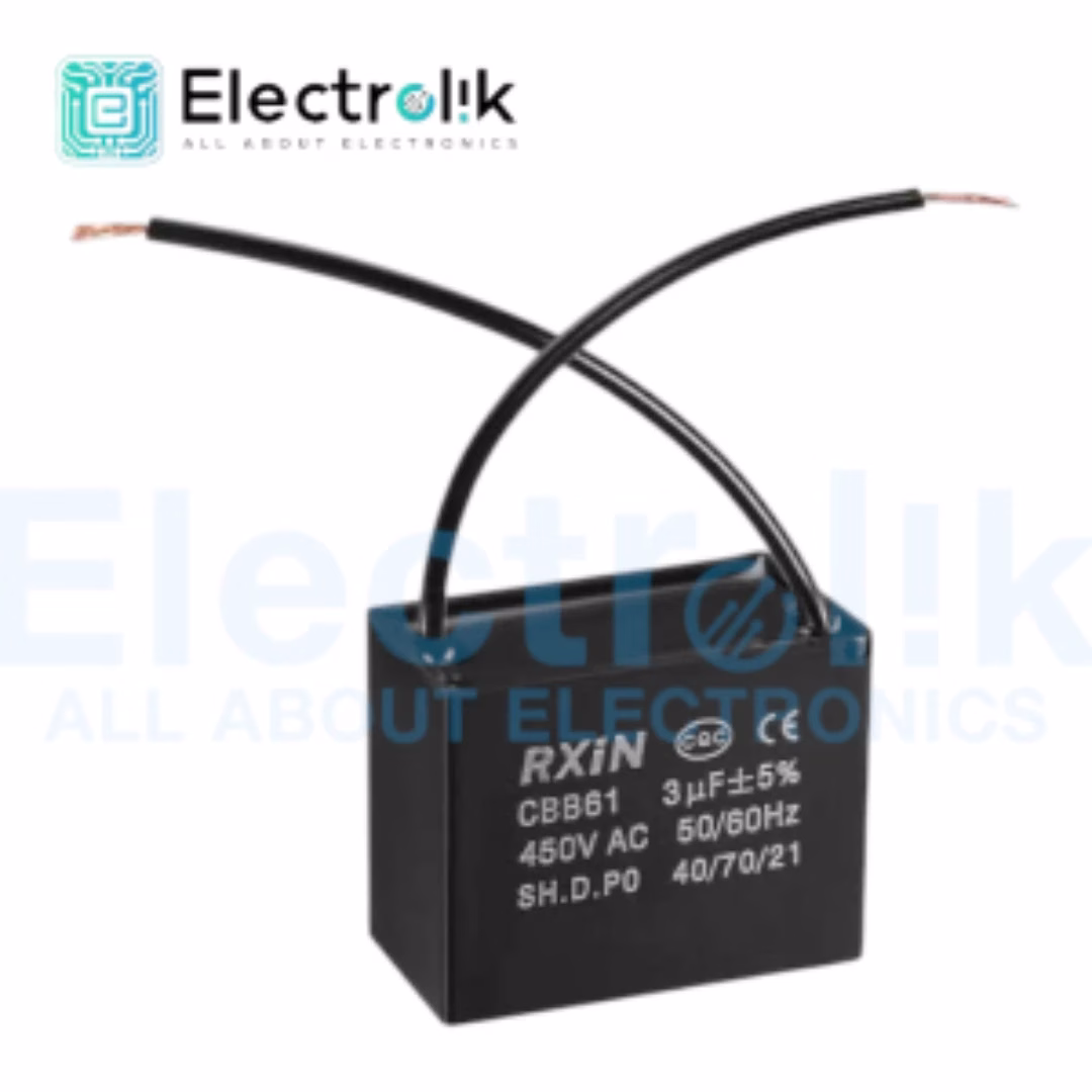 Fan Capacitor 3uF 450V Electrolik