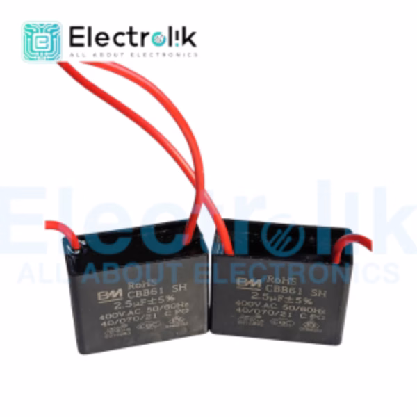 Fan Capacitor 2.5uF 400V Electrolik