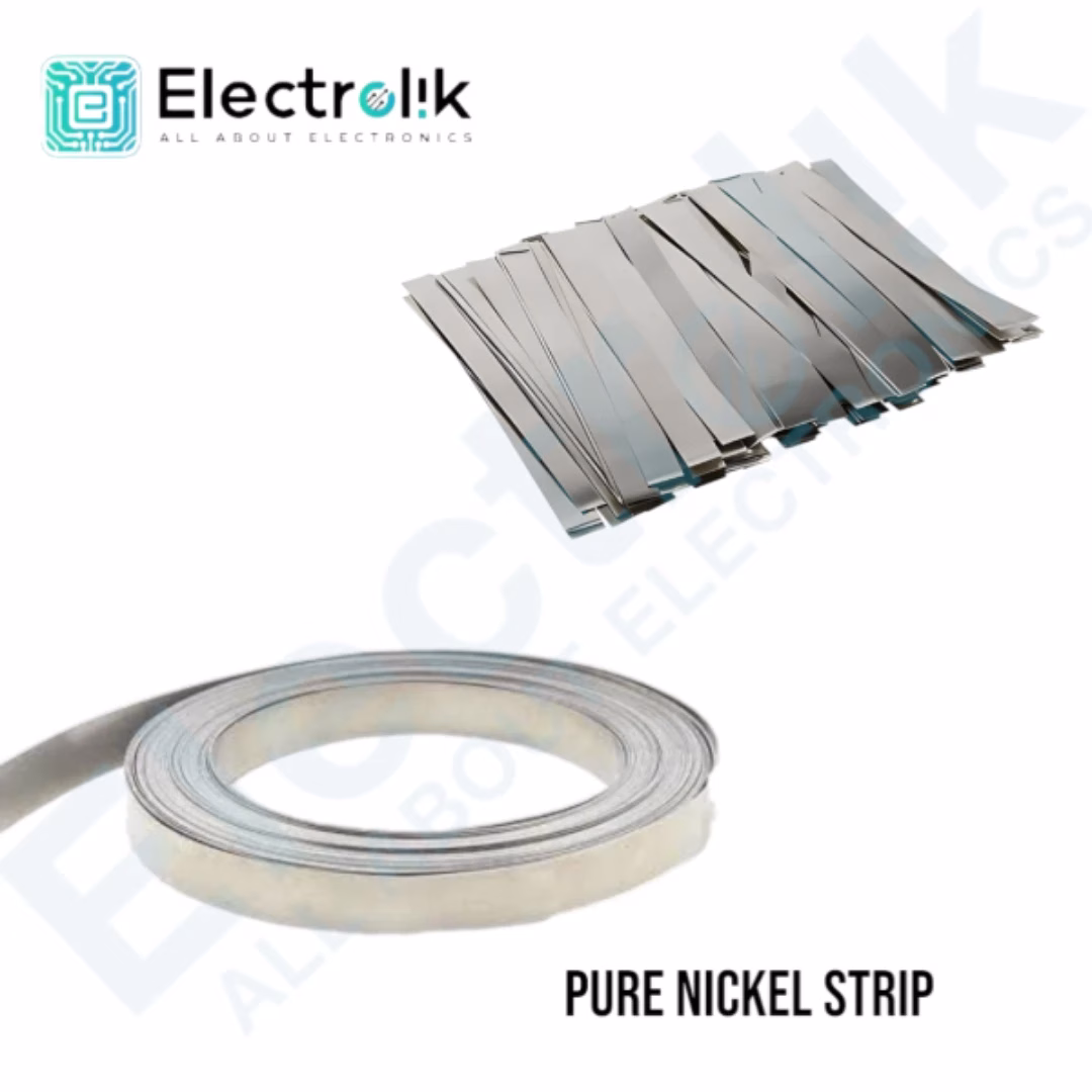 Pure Nickel Strip 0.2 x 10 mm for Battery Connection Welding 1 meter Electrolik