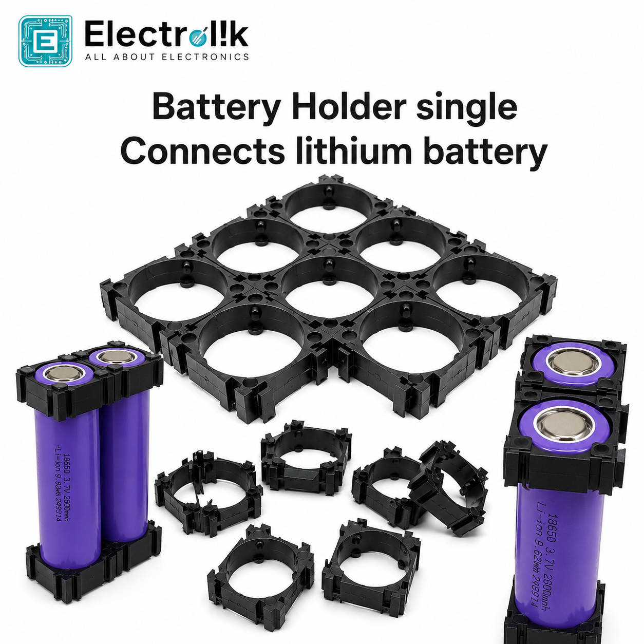 Battery Holder Bracket for 18650 DIY enthusiasts