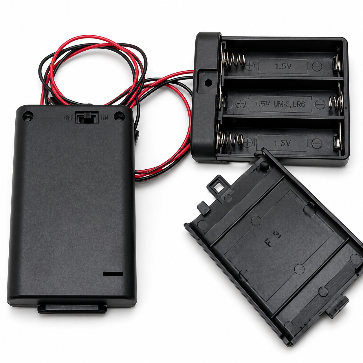 Battery Holder 3cells x AA 1.5V with On/Off Switch