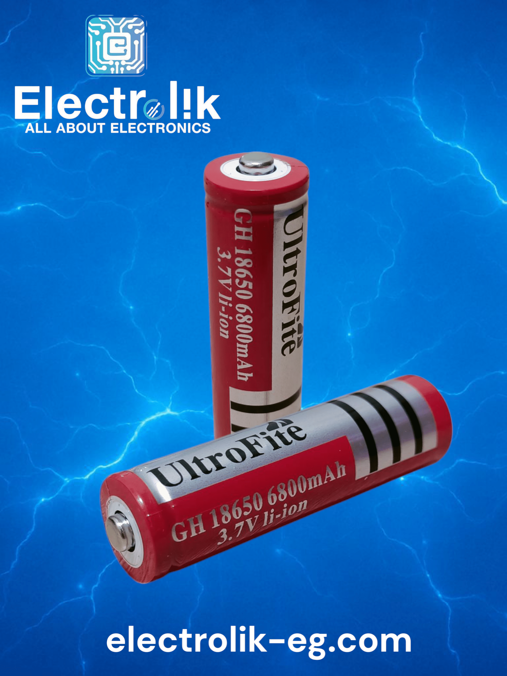 Ultrafire 18650 Rechargeable Li-ion Battery – 3.7V 6800mAh Electrolik
