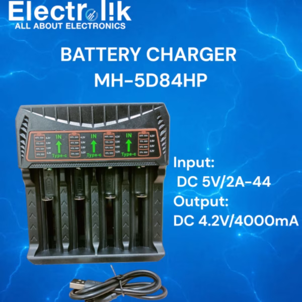 Battery Charger MH-5D84HP INPUT:5V OUTPUT:4.2V4000mA Electrolik