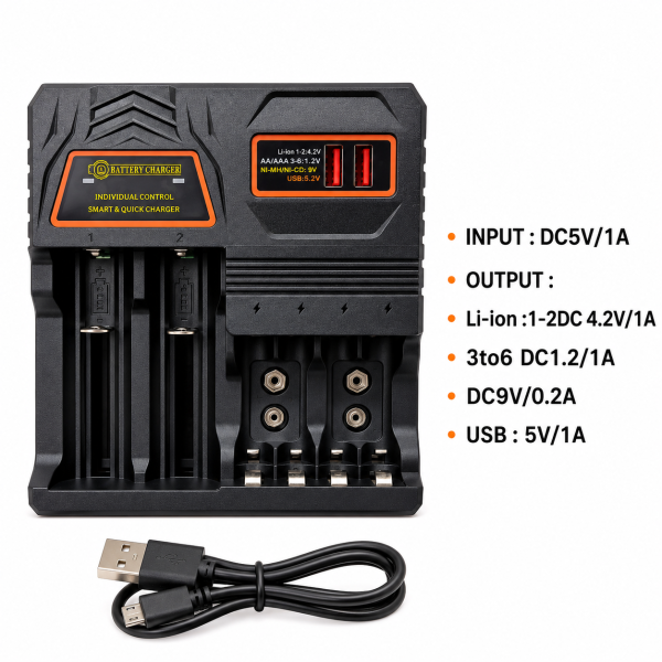 Charger battery 6 Slot MS-5D421529