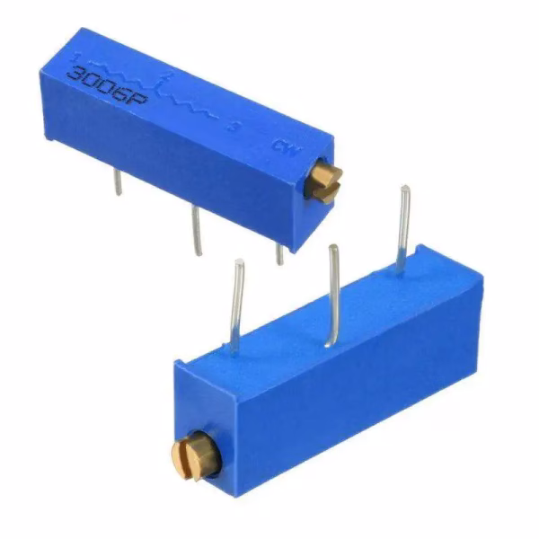 Trimmer Potentiometer Multi Turn 3006P-1-201 50k Ohm 0.75W 3 Pins Through Hole