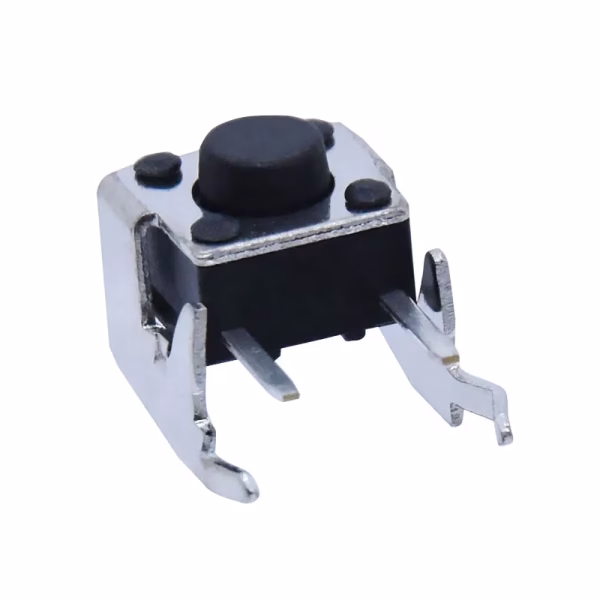 Momentary Tactile Push Button Switch 6x6x5mm Right Angle With Stent