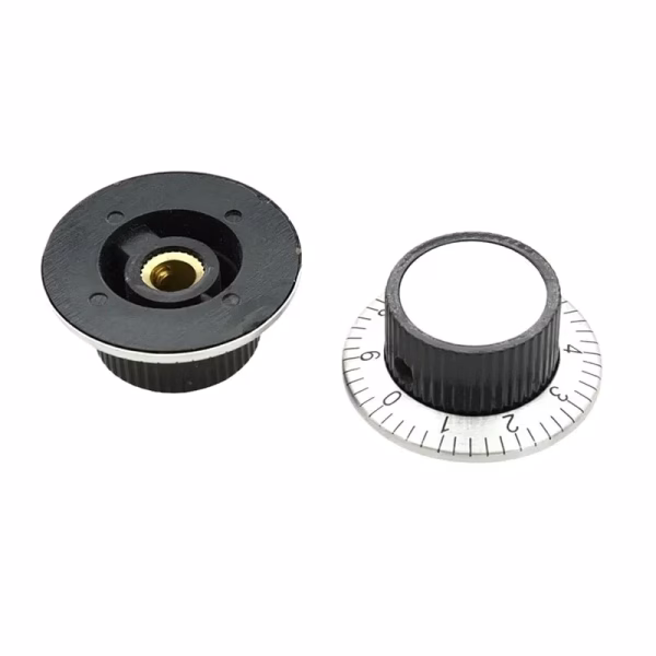 Potentiometer Knob Cap For 6mm Shaft 10 turn