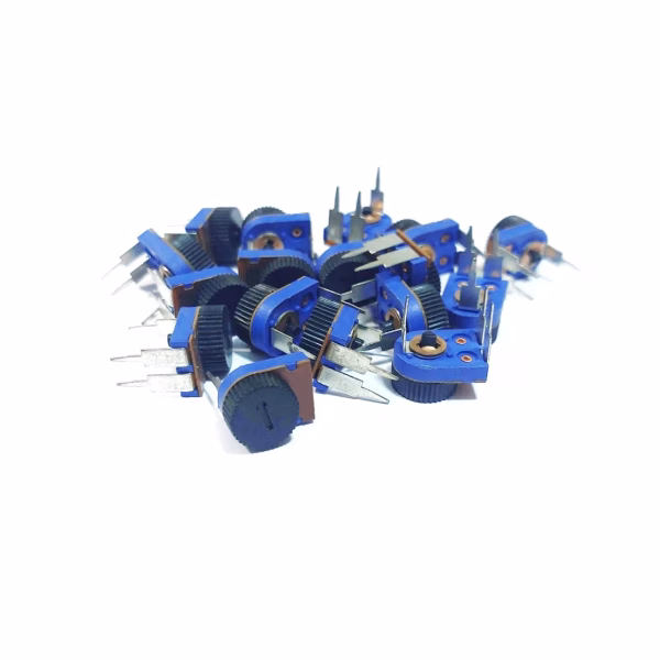 Round Dial Potentiometer Single Turn 20KΩ 3 Pin 10mm Thumbwheel (Vertical),Electrolik