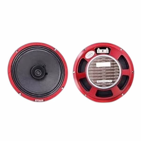 Professional Full Range Speaker with Red Metal Frame 6"inch 4ohm 2W 1PCS STAR