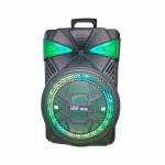 Speaker Extra Bas 12 Inch  Party Dj  Trolley Speaker with Amplifier Wireless Sound System Rechargeable RGB