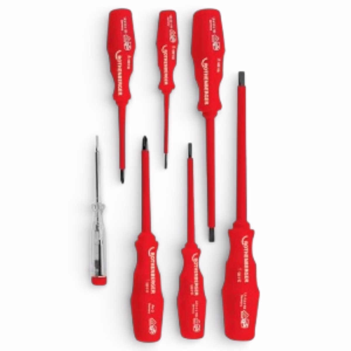 screwdriver set 7 pcs elora tools din iso 2380-1 electrolik