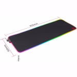 Redragon RGB LED Large Gaming Mouse Pad Soft Matt with Nonslip Base, XL Size with Stitched Edges for PC Gamer (31.5 x 11.8 x 0.16 inches) Electrolik