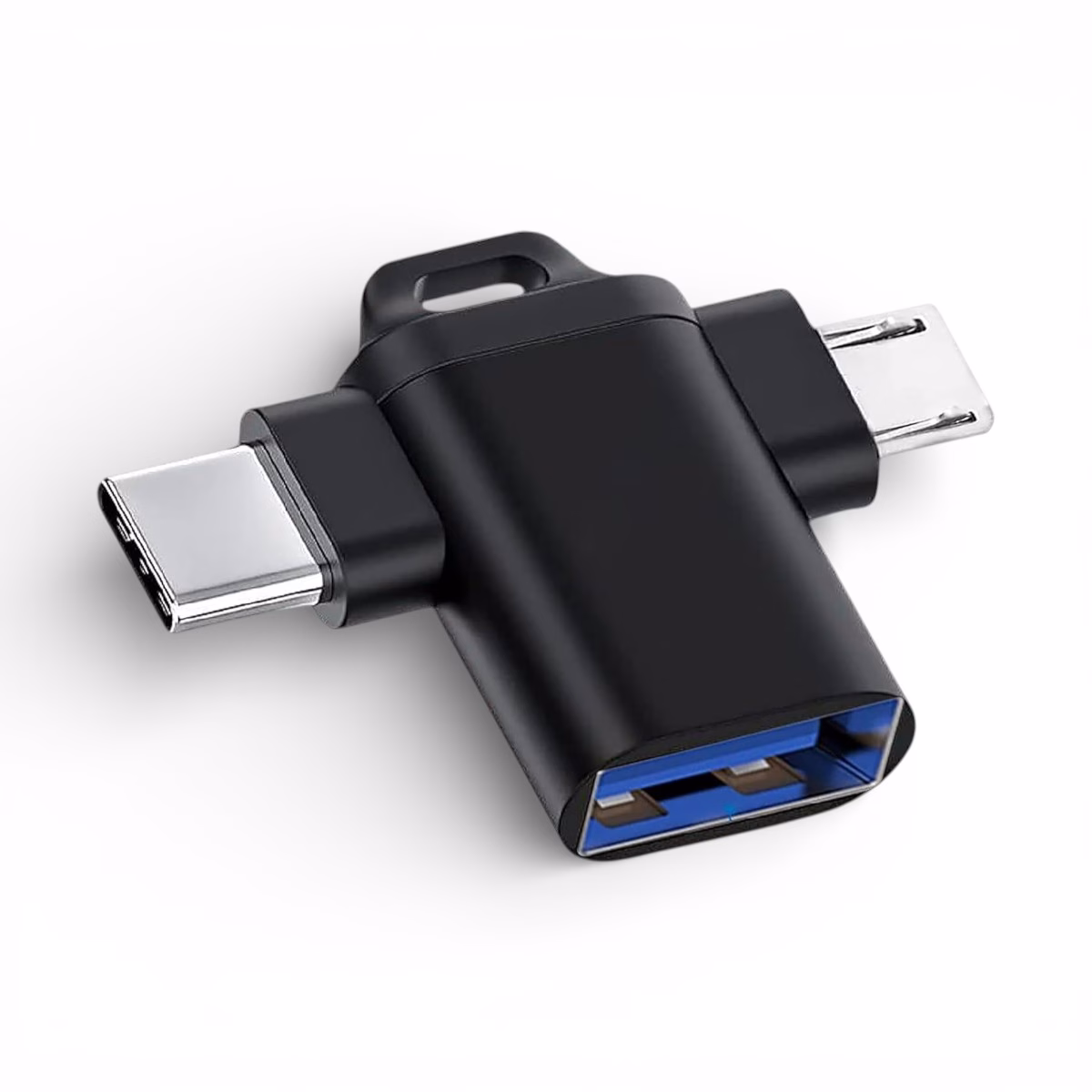2in1 OTG Adapter, Micro-USB Male and Type-C Male To USB 3.0 Female Metal Electrolik