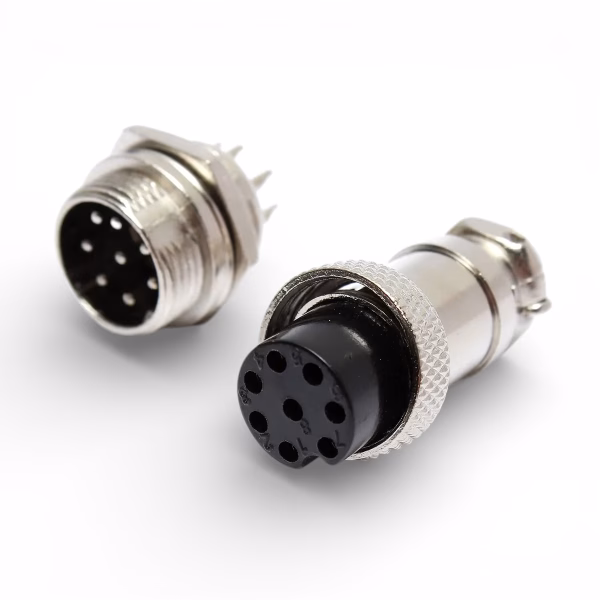 Chassis Connector (Male-Female) GX16-8 pins