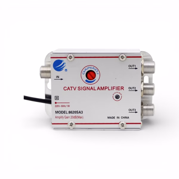 amplifier 1 In 3 Uit Catv Kabel Tv Splitter Versterker 20db Digitale 220v 50hz 1w Electrolik